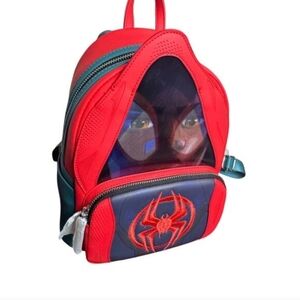 ❤🔹️Loungefly🔹️ Spiderman Spider Verse Lenticular Mini Backpack Bag  Spider Man